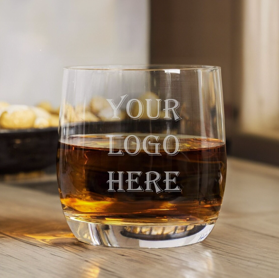 10oz Round On the Rocks Glass -Laser Engraved