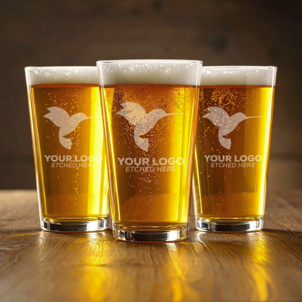 16oz Pint Glass - Laser Engraved