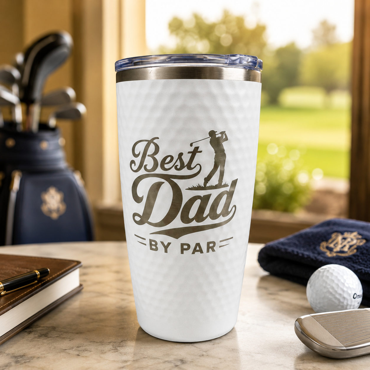 20 oz Polar Camel Golf Tumbler - Laser Engraved - Dimpled Like Golf Ball