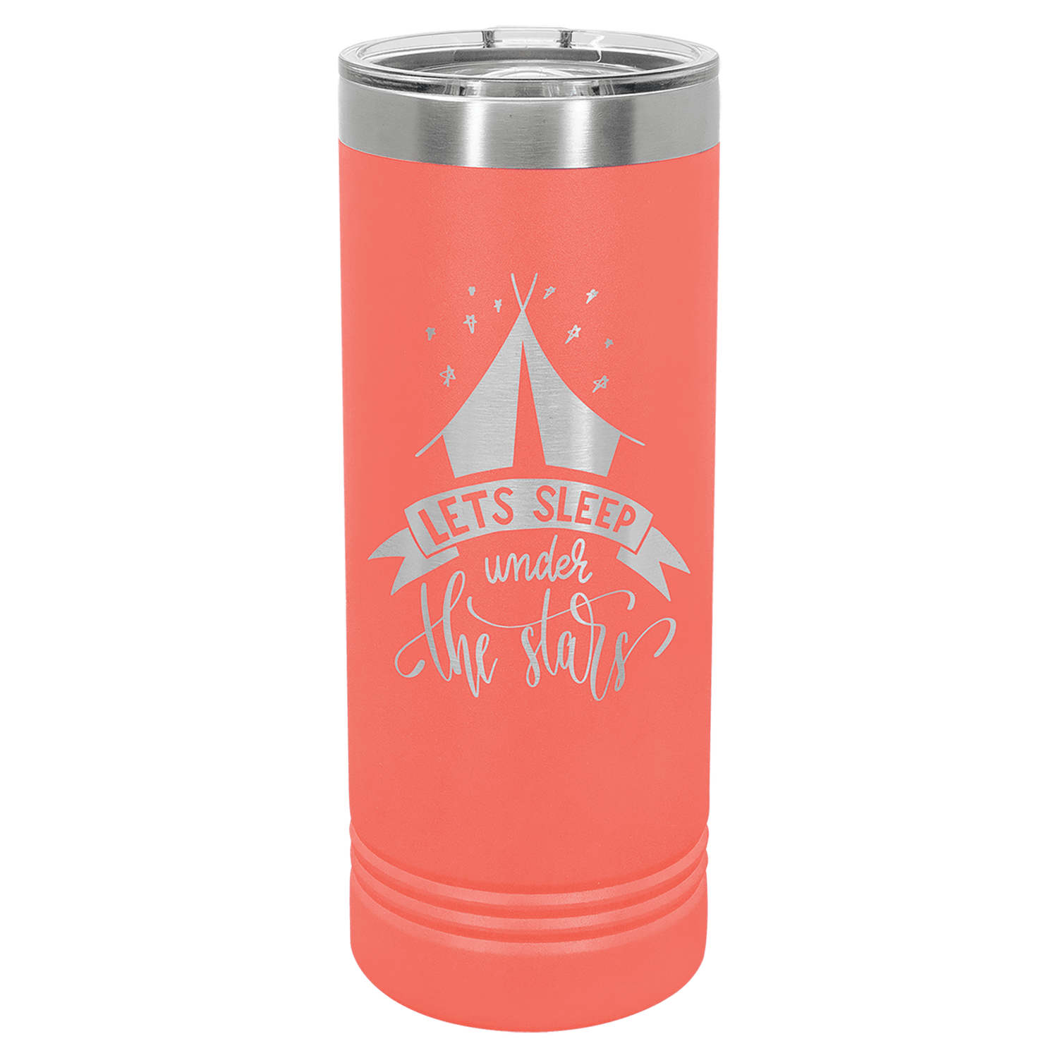 22oz Polar Camel Skinny Tumbler with Slider Lid - Laser Engraved