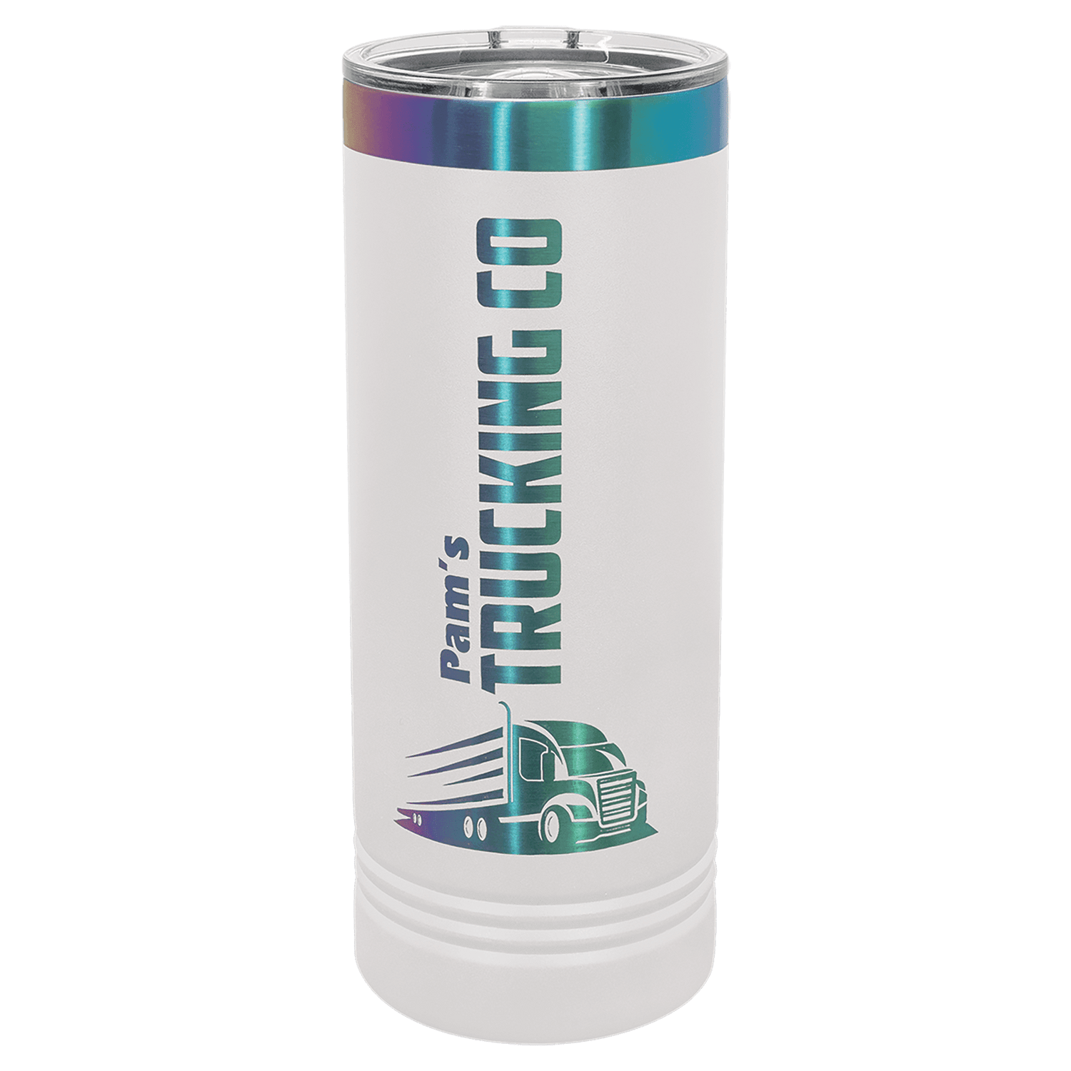 22oz Polar Camel Skinny Tumbler – Specialty Ion-Plated Finish with Slider Lid - Laser Engraved (Copy)