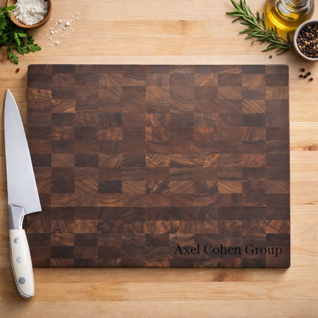 Walnut End-Grain Butcher Block - 16" x 13" x 1.4"