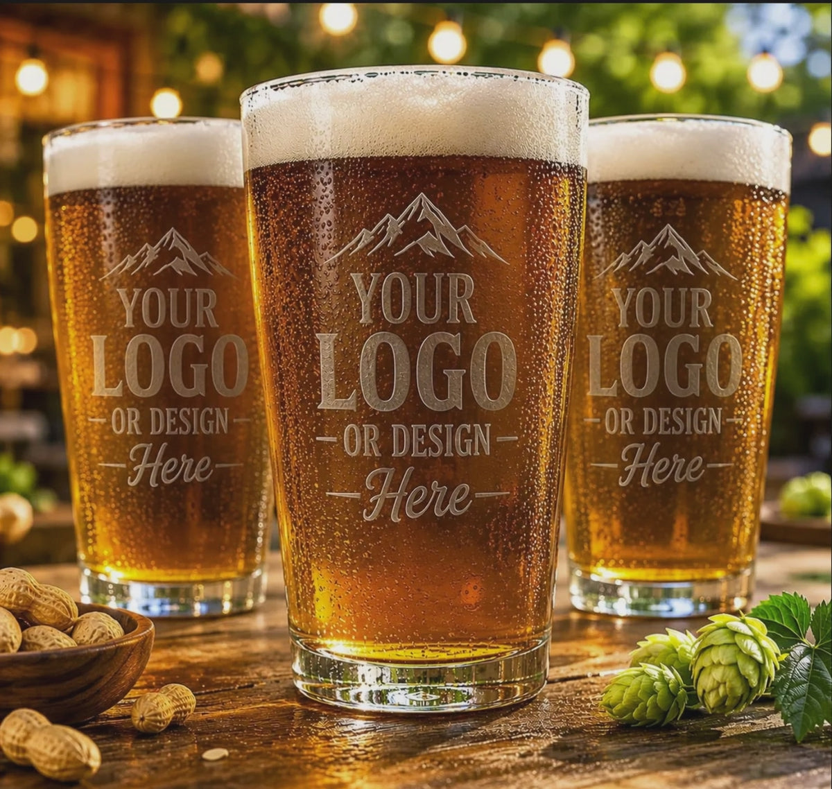 16oz Pint Glass - Laser Engraved